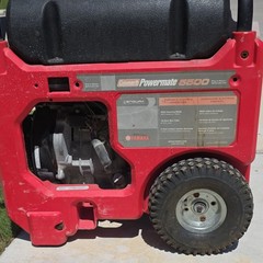 Coleman Yamaha Powermate 5500 Portable Generator MZ300 Gasoline Red Black 6875W