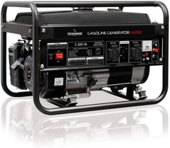 Tecnoware Generatore Elettrico 3200VA, Monofase 230 Vac, 50 Hz, Motore a Scoppio