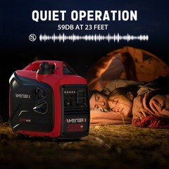 Amerisun 2500W Inverter Gas Generator, CO Sensor, EPA Certificate, Long Runtime