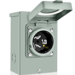 PAULINN 50 Amp Generator Power Inlet Box NEMA SS2-50P 125/250V Weatherproof ETL