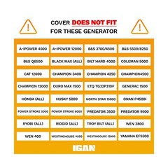 IGAN Generator Covers While Running, 100% Waterproof Generator Tent, Ultra He…