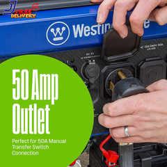 13500 Peak Watt Tri-Fuel Home Backup Portable Generator Remote Electric Start