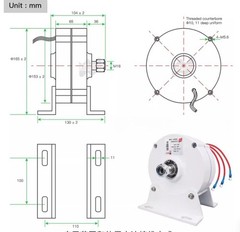 100W, 200W, 12V, 24V Permanent Magnet Three-Phase Brushless AC Generator