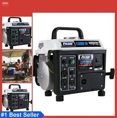 Portable 1,200 Peak Watts Generator with 5-Hour Runtime – Black/White Elegance