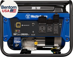 4650 Peak Watt Portable Generator, RV Ready 30A Outlet, Gas Powered, CO Sensor