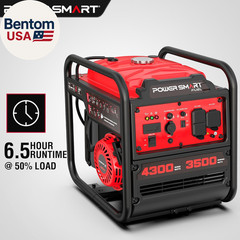 4300-Watt Portable Generator with Inverter Technology, 30 Amp for Home Use and E