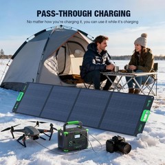 EBL Portable Power Station 1000W Solar Generator 999Wh Fast Charging Backup Batt