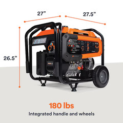 Generac 8250/6700 Watt Dual Fuel Portable Generator Gas & Propane