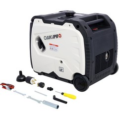 Ultra-Quiet 4500W Inverter Generator w/Electric Start – Foldable Handle & Wheels