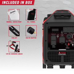 4300/3450-Watt A-ipower Lightweight Gas Inverter + Telescopic Handle Generator