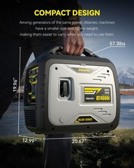 Portable 4kW Inverter Generator, Ideal for RVs and Camping