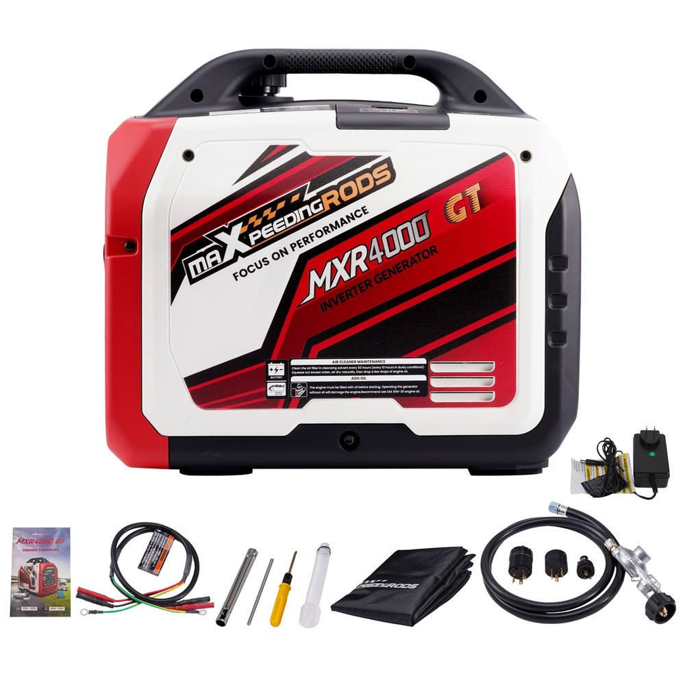 4KW Portable Dual Fuel Generator Inverter LPG/Gas Bluetooth Start Quiet