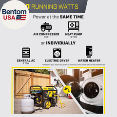 8125-Watt Electric Start Tri-Fuel Portable Generator with CO Shield
