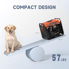 Inverter Generator 4200W, Portable Gas Powered with Black & Orange