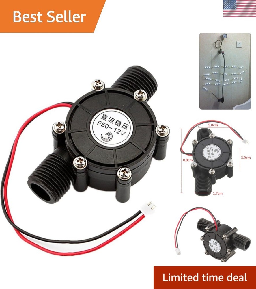 Portable 12V DC 10W Micro-Hydro Water Generator for Camping Adventures