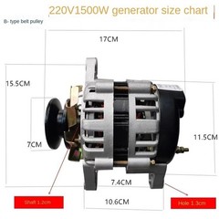 Constant-Voltage, Pure Copper-Wound AC Generator for Household Lighting