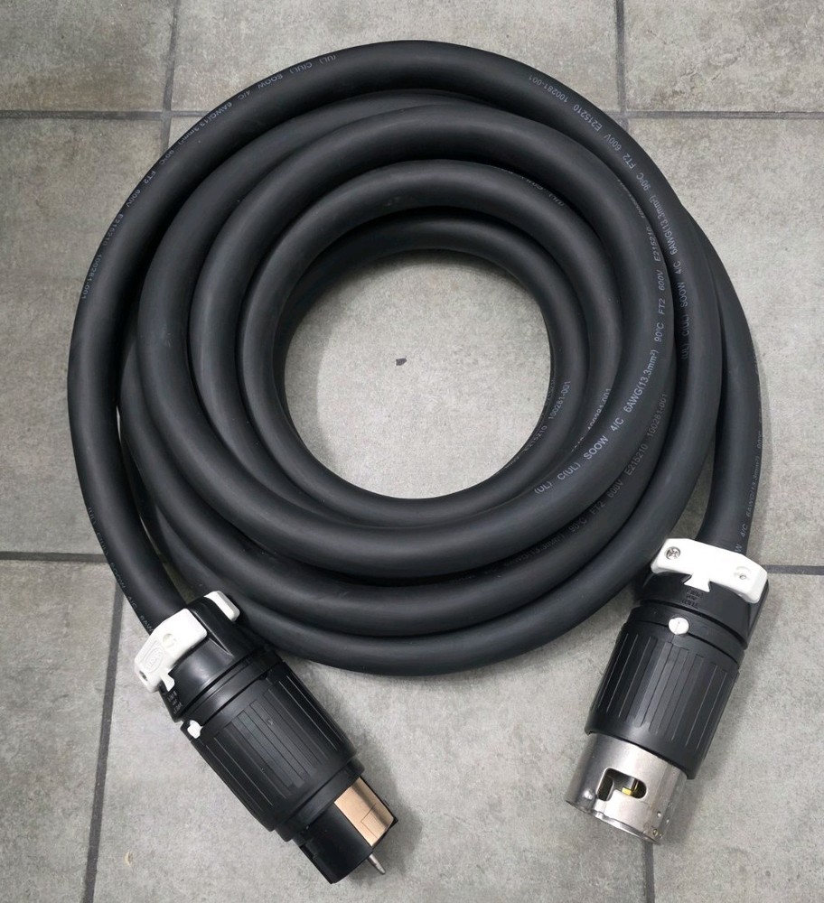 20FT 50 AMP ENTERTAINMENT CABLE GENERATOR POWER CS8164C/65C 480v 6/4 600v M/F