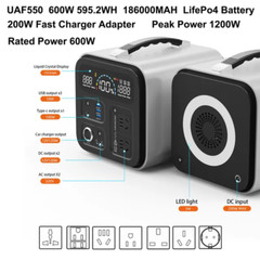 2000W/2048Wh Portable Power Station 640000Mah 220V Lifepo4 Batterie Generator+20