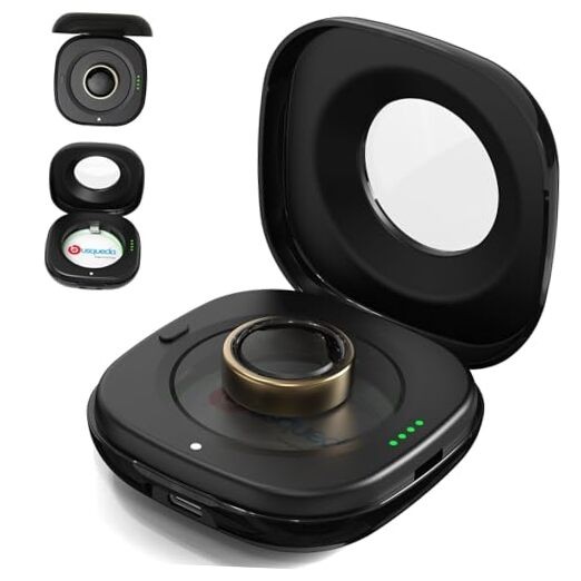 Wireless Charging Case for Oura Ring 3 Charger, 2000mAh Portable Travel