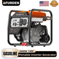 Efurden 4400-Watts Portable Inverter Generator, Open Frame Generator Gas Powered