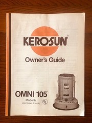 Kero-Sun Omni 105 Heater & Coleman Powermate Generator Maxa OHV 3000 Manuals