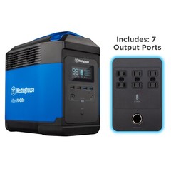 Westinghouse Open Box Power Station 1500/3000-Watt Lithium-Ion Solar Panel Ready