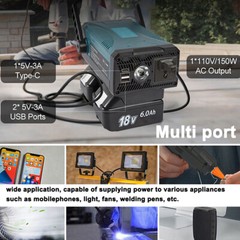 Inverter Portable Electric Tools ReCharging and Inverter H4K8