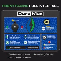 DuroMax XP13000HX 13,000 Watt Portable Dual Fuel Gas Propane CO Alert Generator