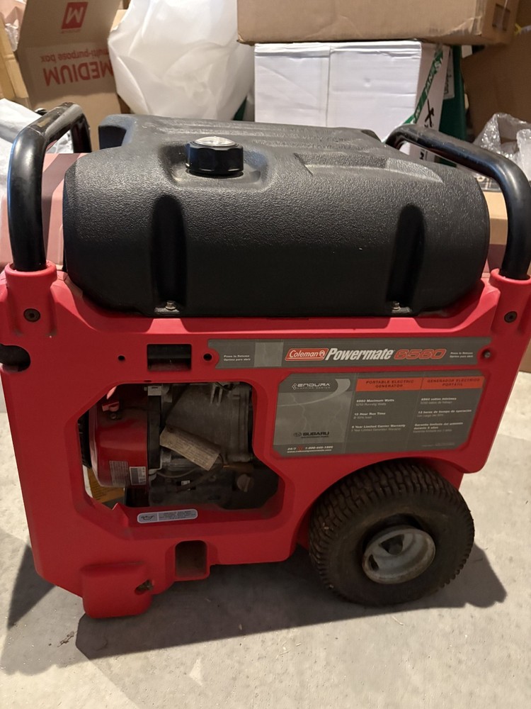 COLEMAN POWERMATE 2005 PM0645250 PORTABLE GAS GENERATOR -UNUSED /PICKUP ONLY
