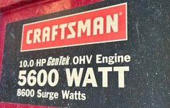 Fuel Tank SCREW Craftsman 5,600 Watt Portable Generator mod 580.325600