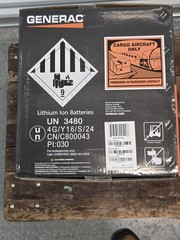 GENERAC GB1000 Portable Power Station, running watts 1600, BRAND NEW in-box