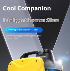 2500W Cargo Vehicle Parking Air Conditioner Gasoline Generator 24V DC Silent