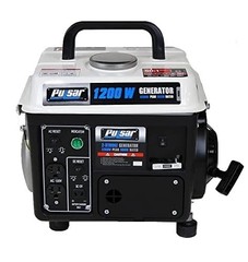 Portable 1,200 Peak Watts Generator with 5-Hour Runtime – Black/White Elegance