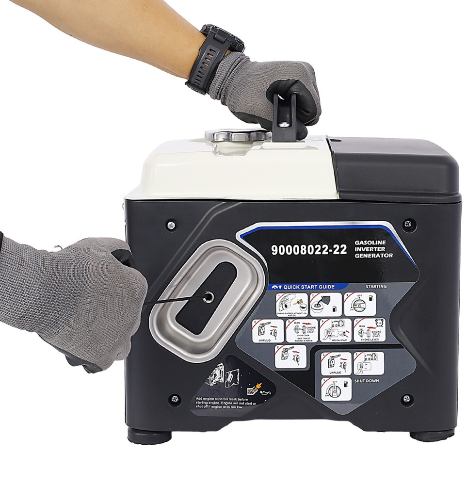 1200W Portable Inverter Generator Petrol Silent Engine Camping RV Travel Jobsite
