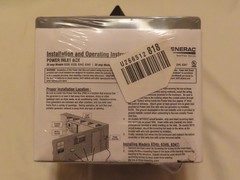 NOS Generac 6341 Power Inlet Box 50 Amp NEMA CS6375 125/250 VAC NM Flip Lid