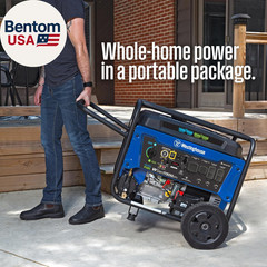 Outdoor Power Equipment 14500 Peak Watt Dual Fuel Home Backup Portable Generator