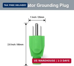 2 Pack Neutral Ground Bonding Plug for Portable Inverter Generator, Surge Protec