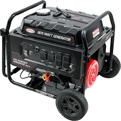 6875 Watt Portable Gas Generator with CO Sensor, Quiet & Mobile