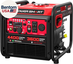 4400W Dual Fuel Portable Generator, 223Cc 4-Stroke OHV Gas/Lpg Powered, 3600W Ra