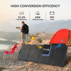 FlashFish A201 200W 172Wh Solar Generator With Solar Panel 60W 18V for Camping