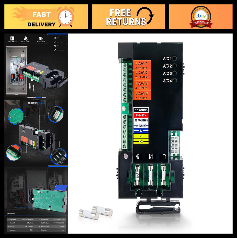 Smart AC Load Shed Module for Generac Generator ATS 100/200 Amp – Fuse Included