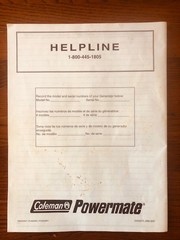 Kero-Sun Omni 105 Heater & Coleman Powermate Generator Maxa OHV 3000 Manuals