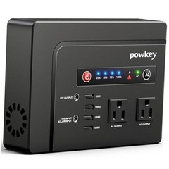 Portable Power Station 200W, 146Wh Portable Solar Generator Black (200W)