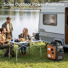 Efurden Quiet Generator Portable Inverter Gas Powered 2800W Emergency Power