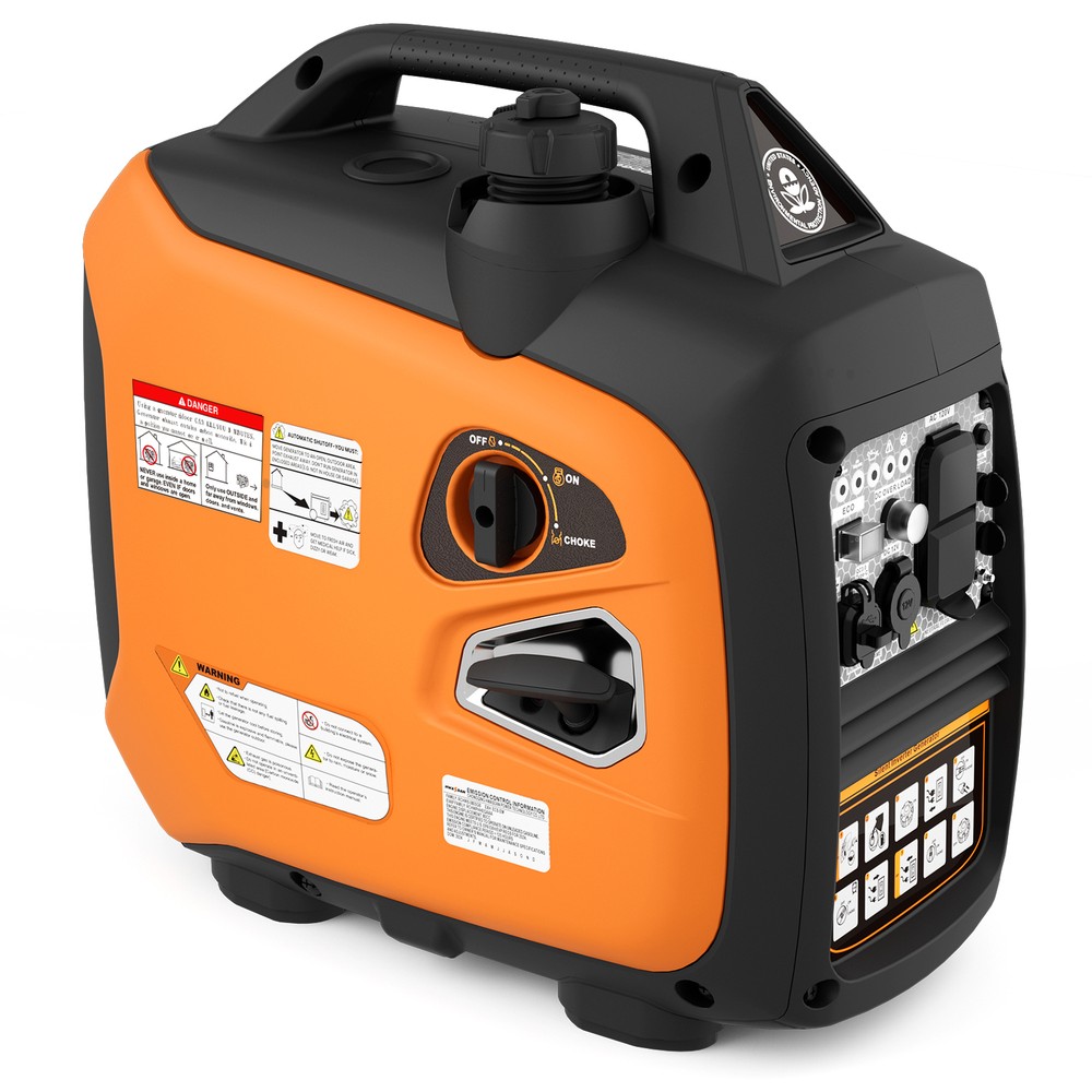 2500W Quiet Inverter Generator Peak Gas Powered Clean Power USB Ports Emergency