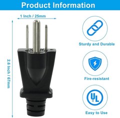 2 Pack Generator Grounding Plug, Neutral Ground Bonding Plug, Floating Neutral