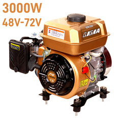 Electric Start Tricycle Four-Wheel Gasoline Generator Range Extender 3kW 48V-72V