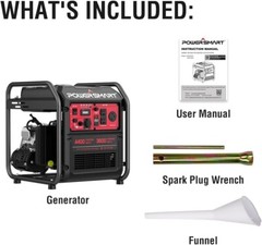 PowerSmart 4,400-W Super Quiet Portable RV Ready Gas Powered Inverter Generator