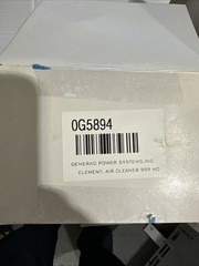 GENERAC AIR FILTER OG5894 070185E Rc12YC 20KW GENERATORS WITH THE 999 CC ENGINE