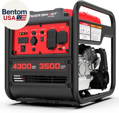 4300W Portable Inverter Generator, 3500W Rated, 223Cc 4-Stroke Gas Powered Engin